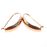 Серьга золото 585, общий вес - 0.8 г, чистый вес - 0.8 г