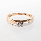 Кольцо золото 585, общий вес - 1.56 г, чистый вес - 1.34 г