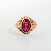 Кольцо золото 583, общий вес - 4.93 г, чистый вес - 3.809 г
