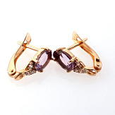 Серьга золото 585, общий вес - 0.94 г, чистый вес - 0.675 г