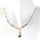 Колье золото 585, общий вес - 21.27 г, чистый вес - 20.867 г, 50 см