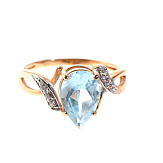 Кольцо золото 585, общий вес - 1.93 г, чистый вес - 1.354 г