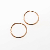 Серьга золото 585, общий вес - 0.25 г, чистый вес - 0.25 г